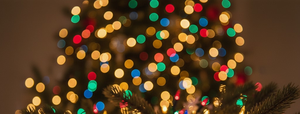 bokeh christmas lights Biloxi