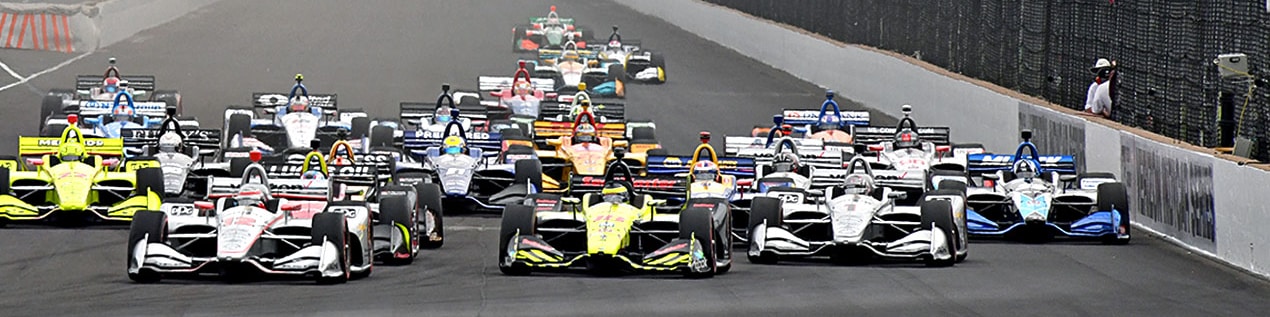 indy cars racing to through the start line Biloxi